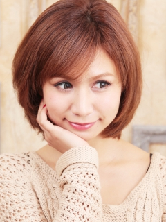 小 顔効果☆ひし形ボブ