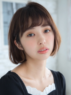 インナーカラーでおしゃれボブ